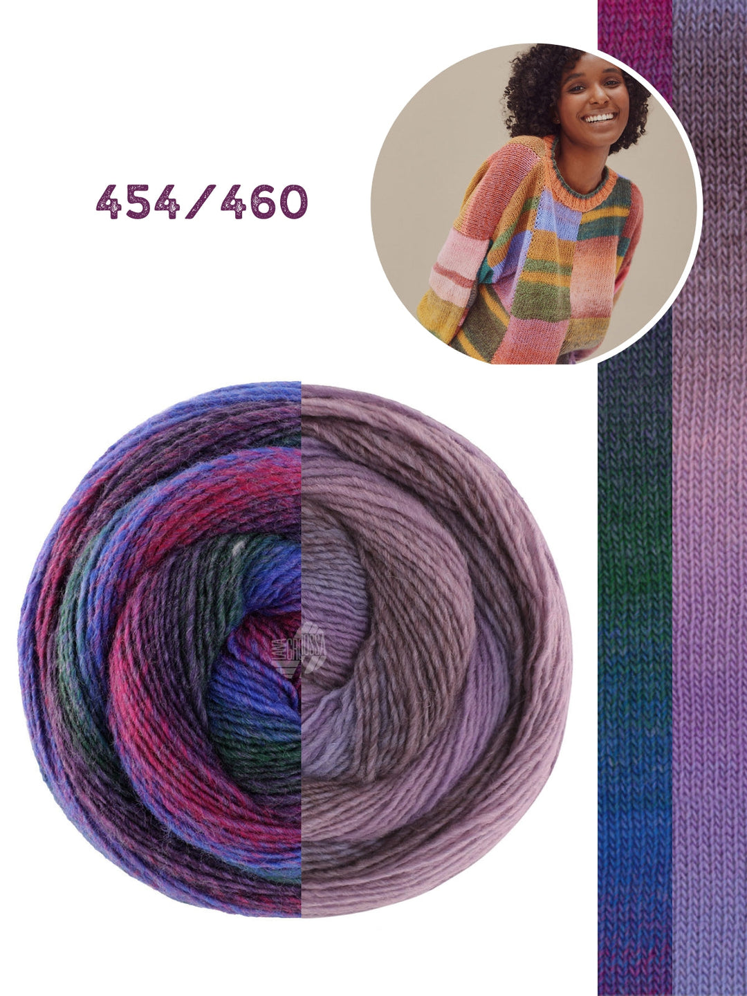 Strickpaket Gomitolo Karo-Pullover