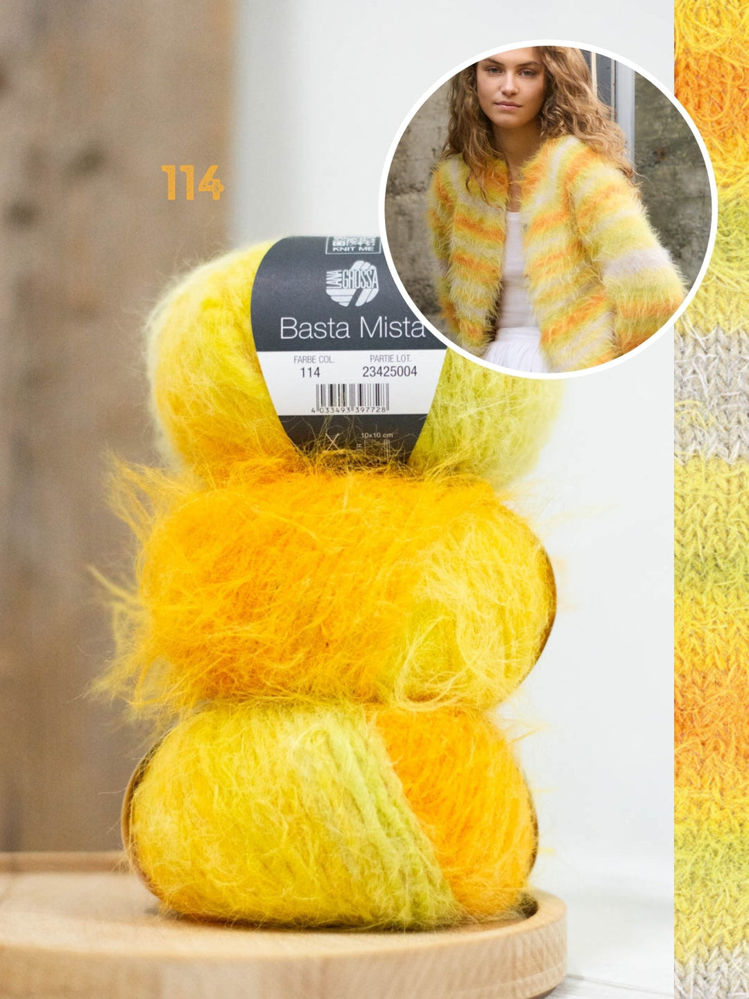 Strickpaket Basta Mista Raglanjacke