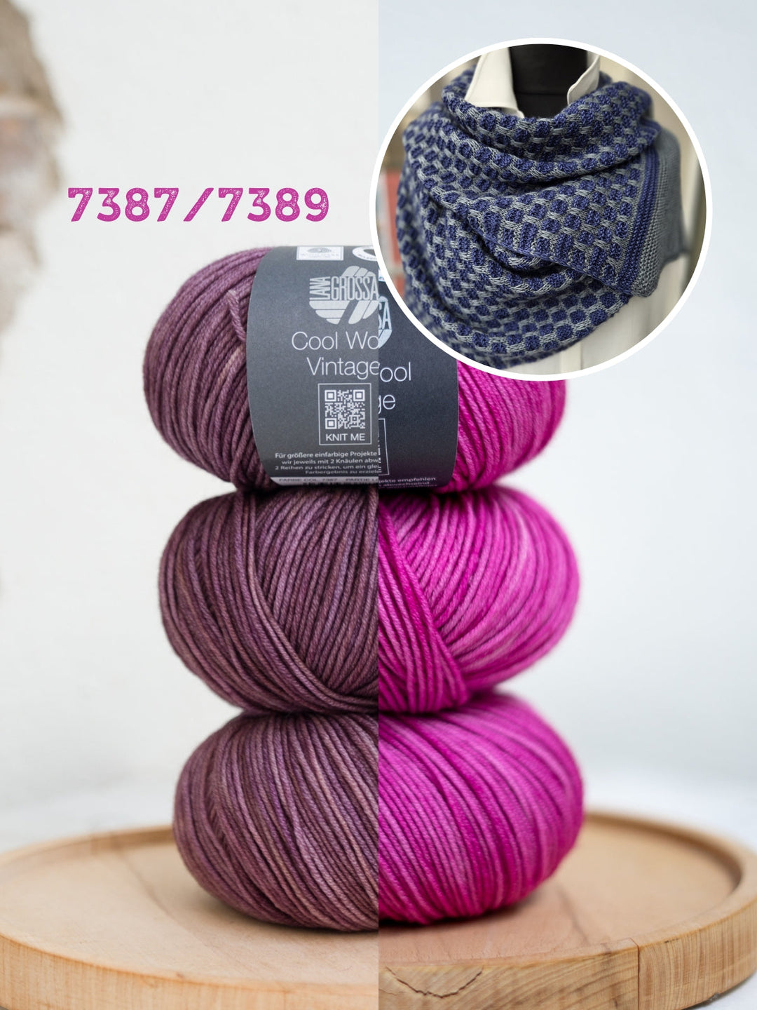 Strickpaket Lizas Tuch September Vibes - Cool Wool Vintage