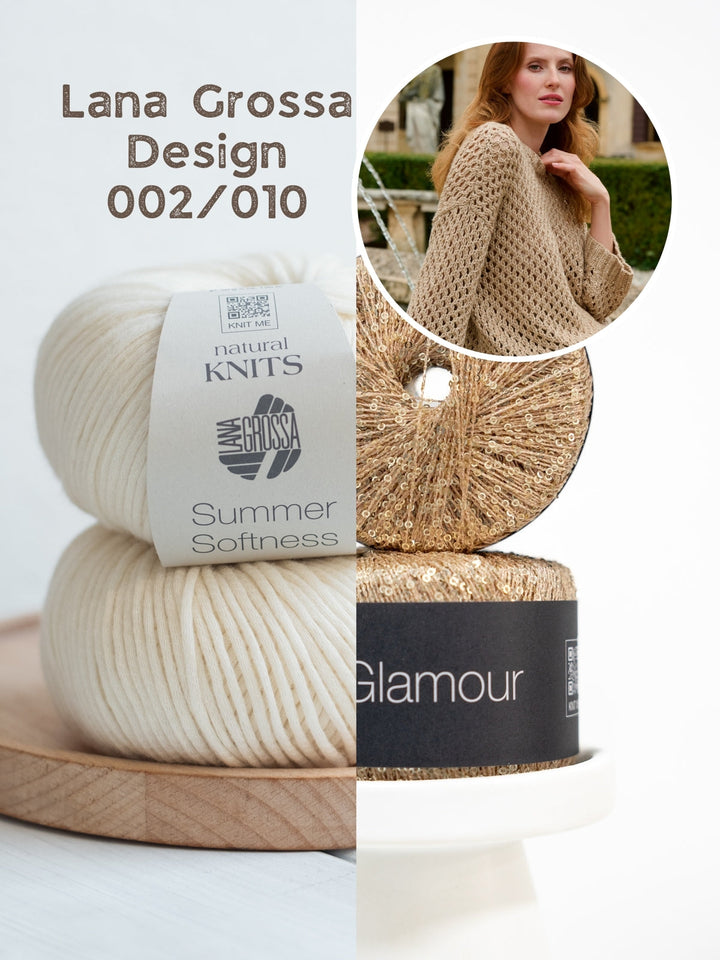 Strickpaket Summer Softness Glamour Lochmuster-pulli