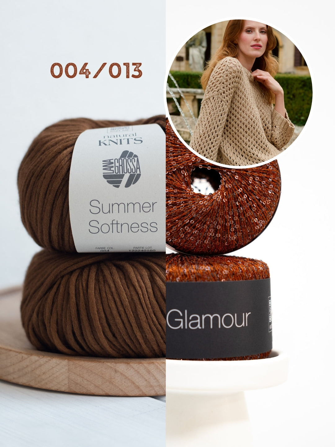 Strickpaket Summer Softness Glamour Lochmuster-pulli