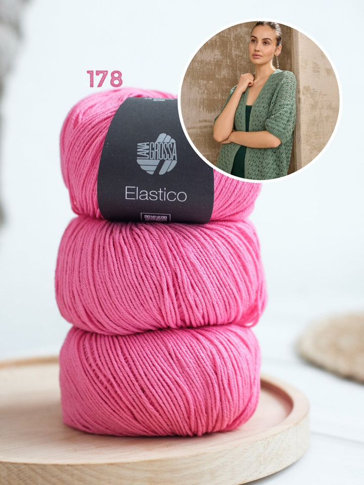 Strickpaket Elastico Jacke mit kurzen Ärmeln