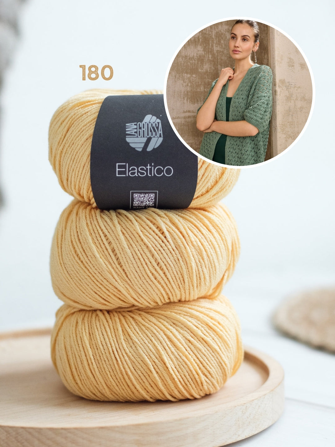 Strickpaket Elastico Jacke mit kurzen Ärmeln