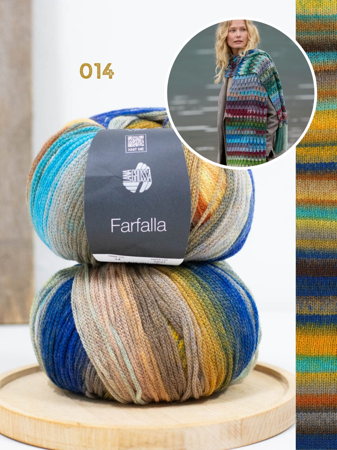 Häkelpaket Farfalla Stola