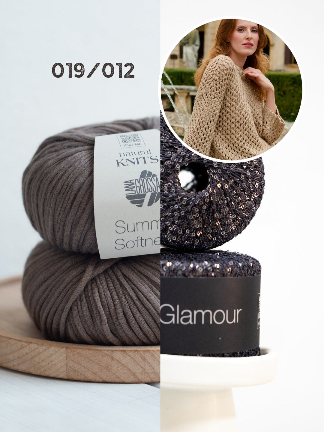 Strickpaket Summer Softness Glamour Lochmuster-pulli