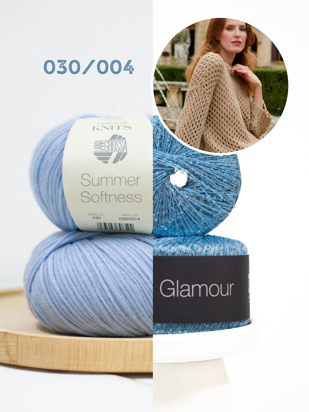 Strickpaket Summer Softness Glamour Lochmuster-pulli