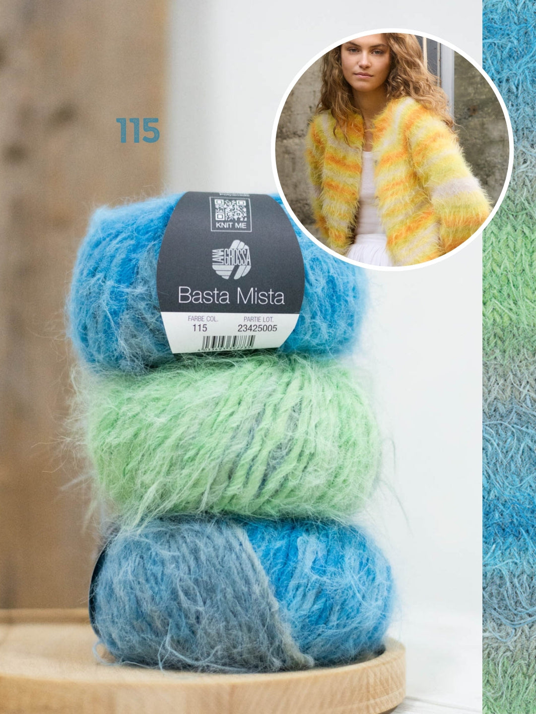 Strickpaket Basta Mista Raglanjacke