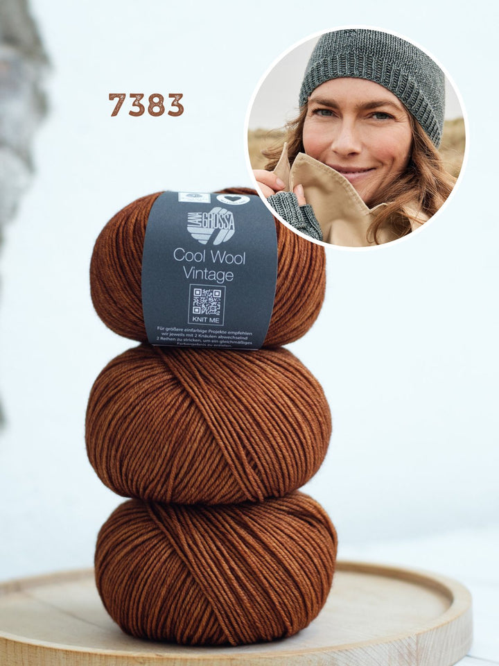 Strickpaket Cool Wool (Vintage) Mütze + Stulpen