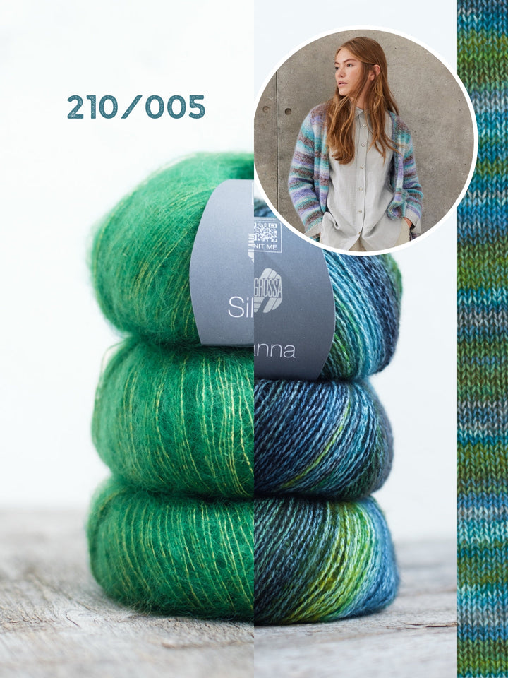 Strickpaket Gianna Silkhair Longjacke