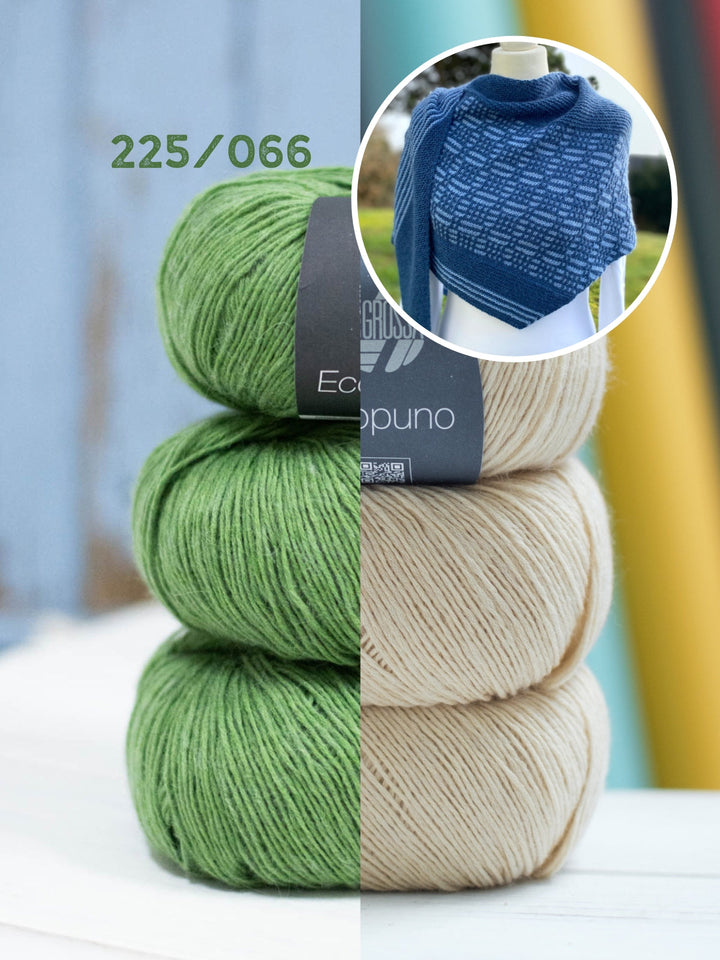 Strickpaket Lizas Tuch Square Garden