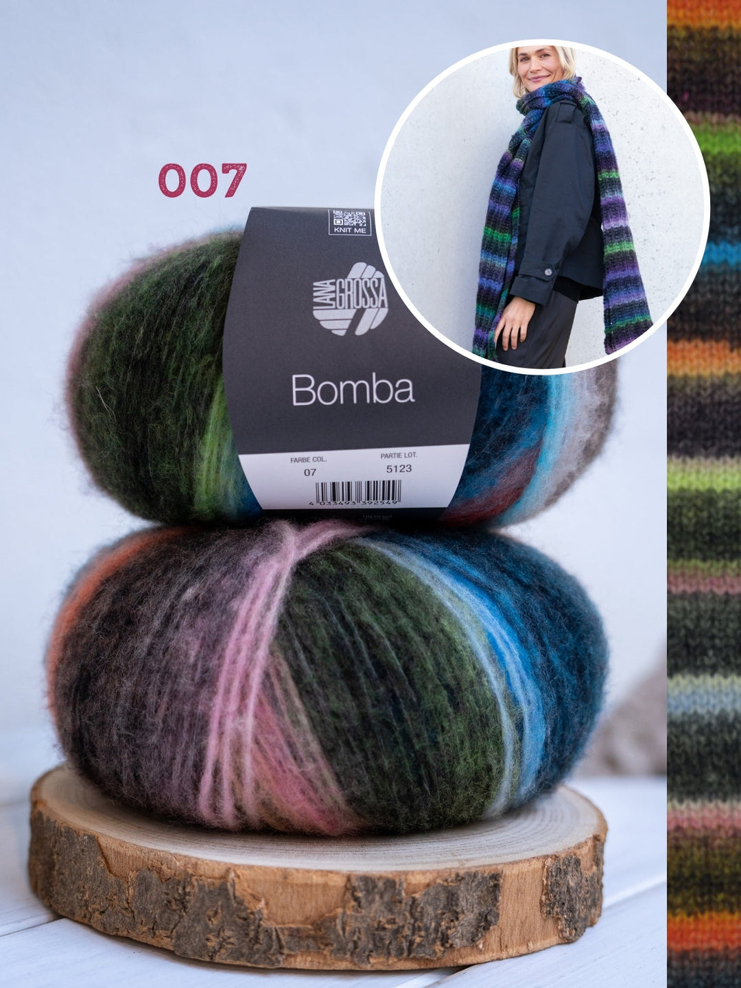 Strickpaket Bomba Schal Falsches Patent