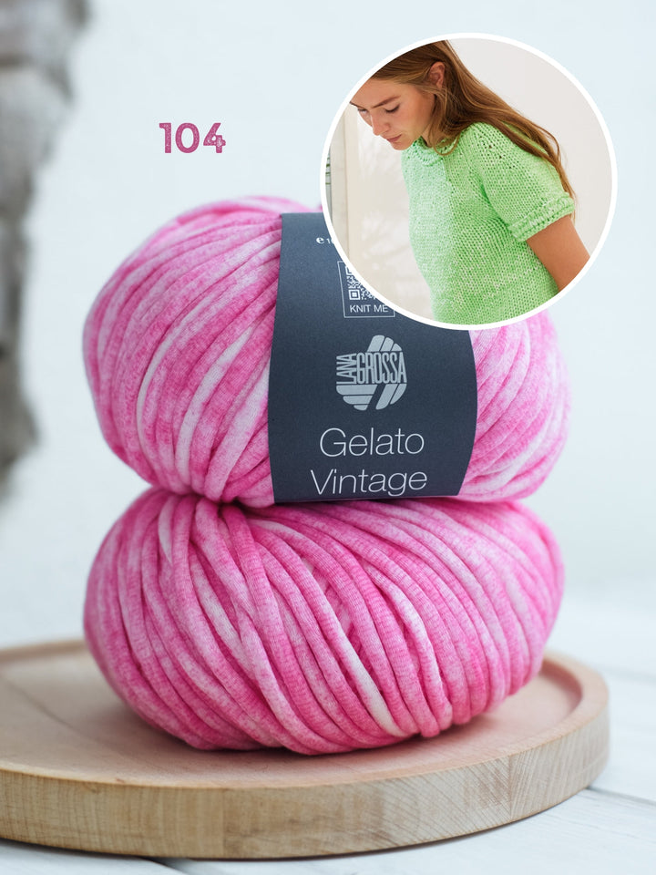 Strickpaket Gelato Vintage Kurzarmpulli