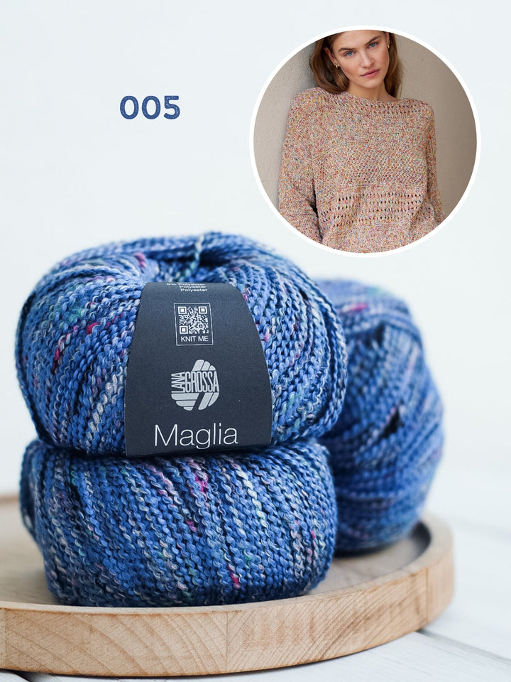 Strickpaket Maglia Pullover mit verschiedenen Strukturen