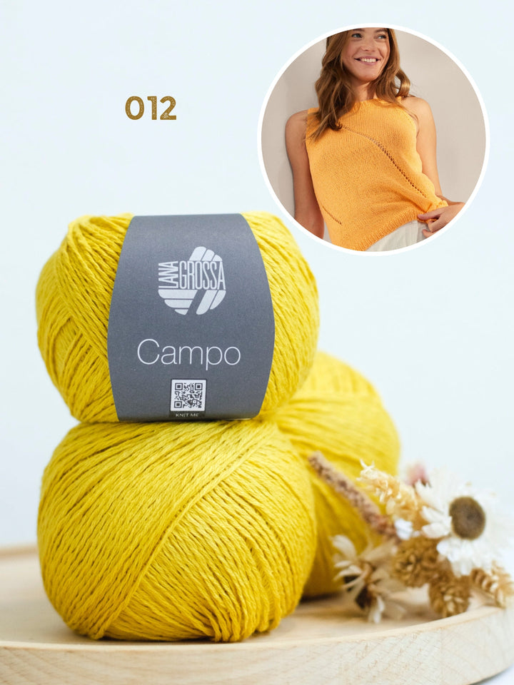 Strickpaket Campo Top mit Ajourstreifen