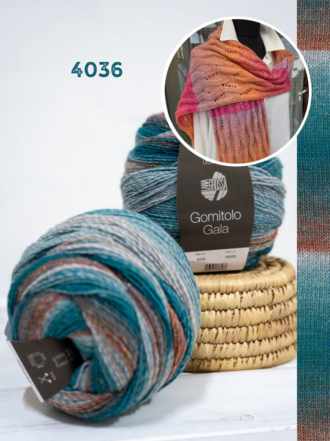 Strickpaket Lizas Schal Wintermorgen