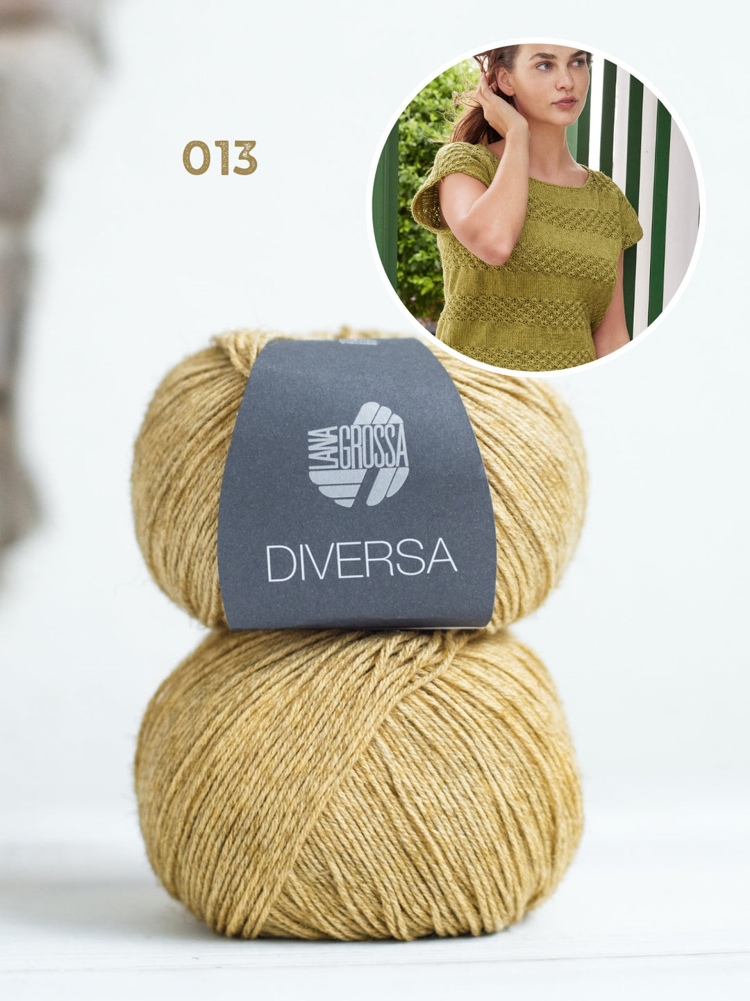 Strickpaket Diversa Top mit Blumenmuster