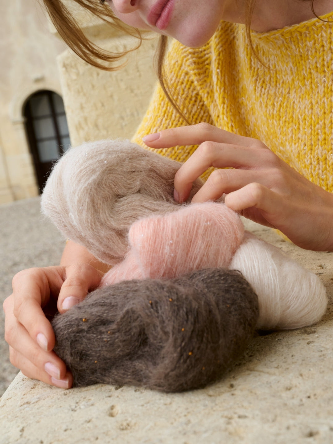 Strickpaket Summer Softness Setasuri Pearls Kurzarmpulli