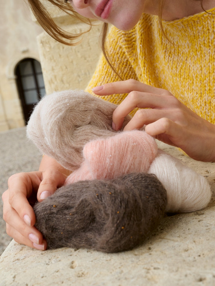 Strickpaket Summer Softness Setasuri Pearls Kurzarmpulli