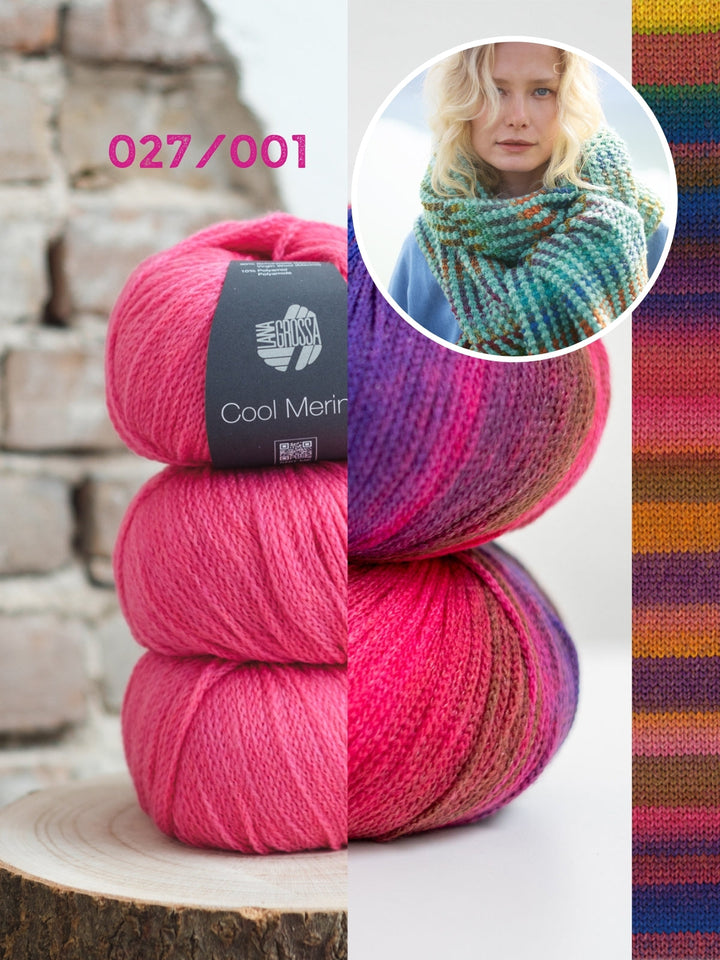 Strickpaket Farfalla Cool Merino Schal
