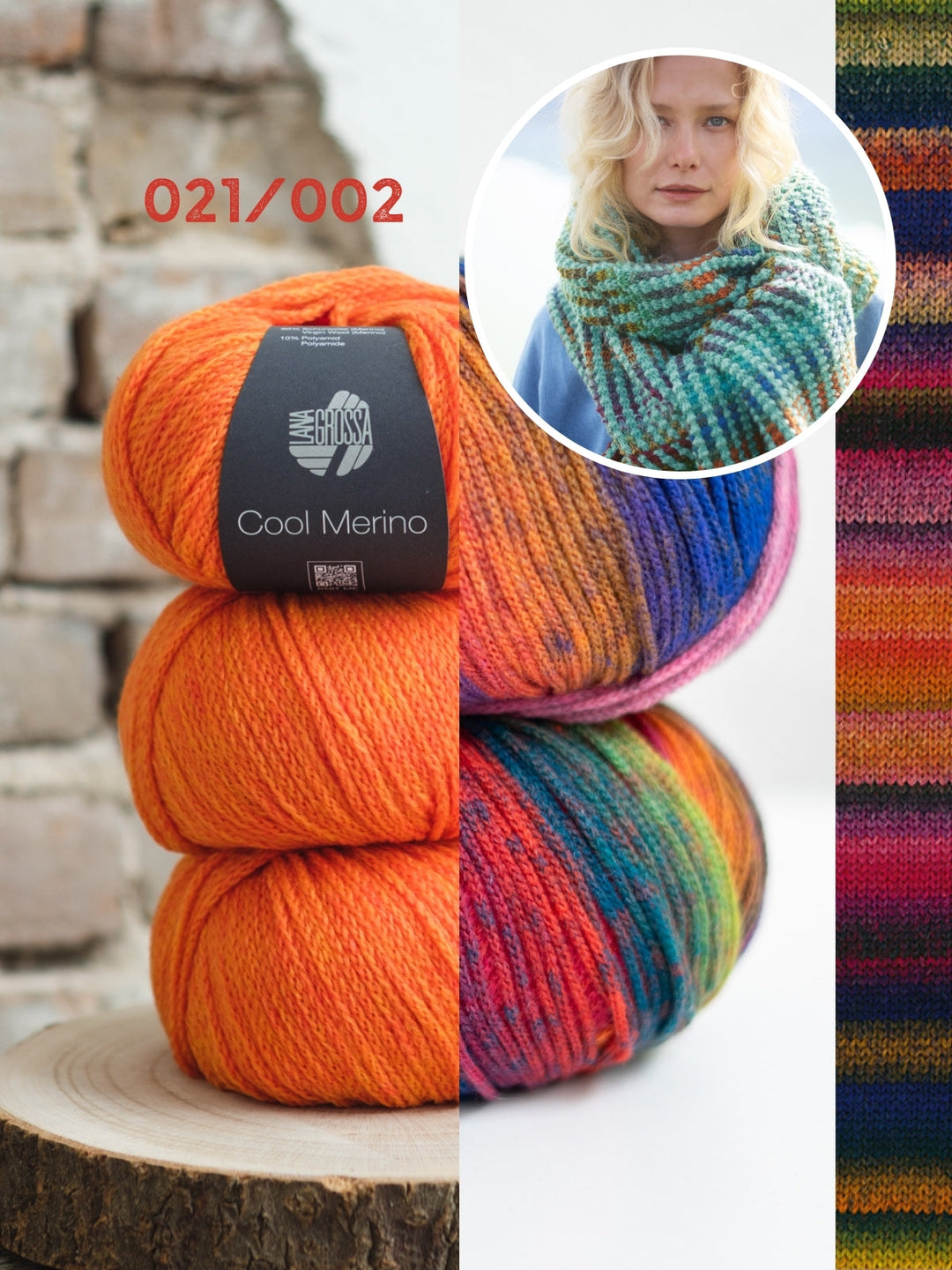 Strickpaket Farfalla Cool Merino Schal