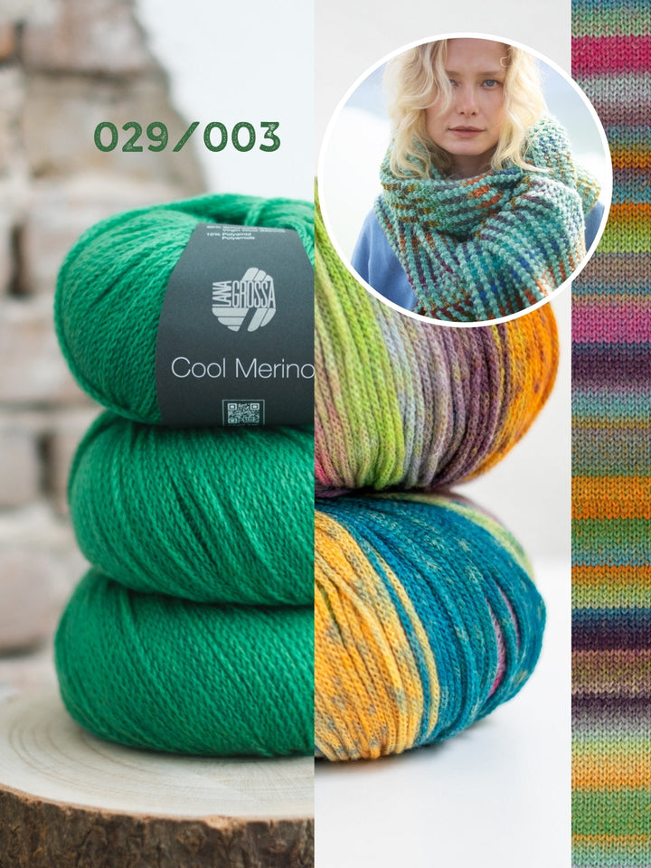Strickpaket Farfalla Cool Merino Schal