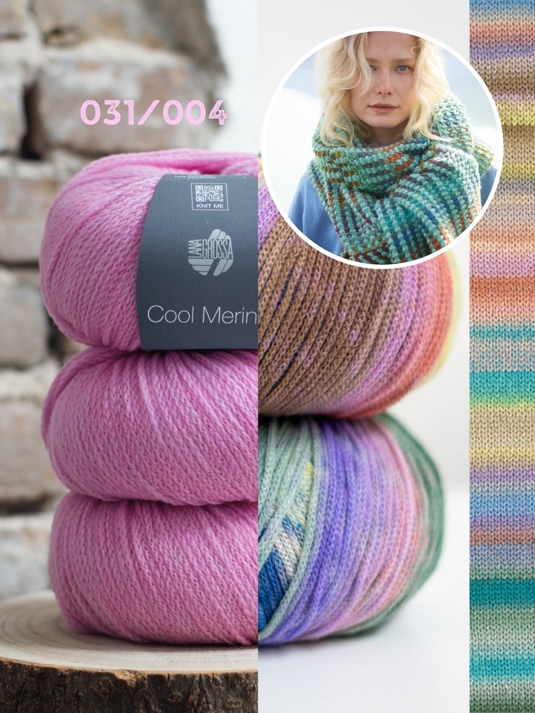 Strickpaket Farfalla Cool Merino Schal
