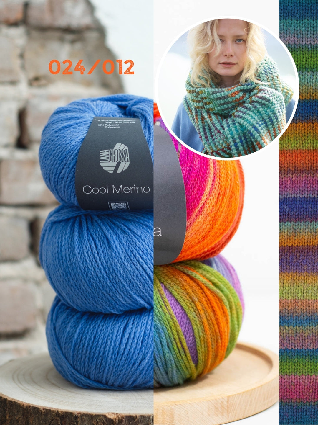 Strickpaket Farfalla Cool Merino Schal