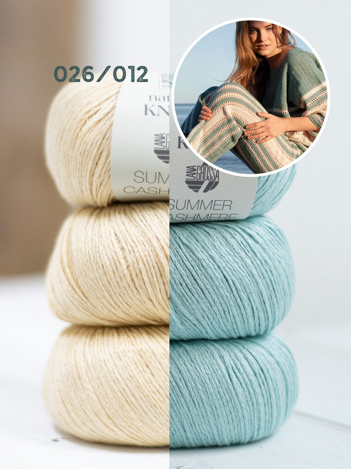 Häkelpaket Summer Cashmere Hose in Filethäkelei