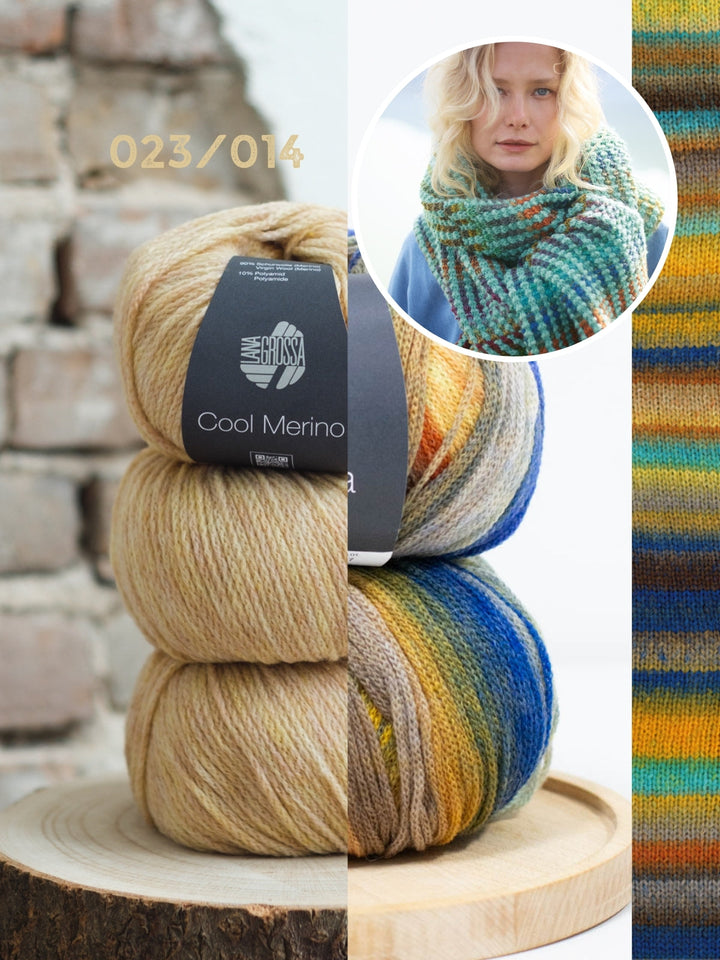 Strickpaket Farfalla Cool Merino Schal