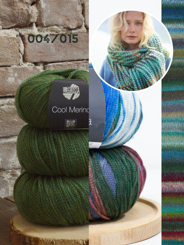 Strickpaket Farfalla Cool Merino Schal