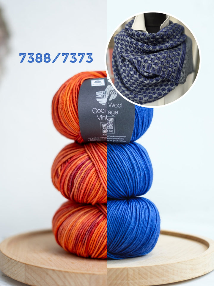 Strickpaket Lizas Tuch September Vibes - Cool Wool Vintage