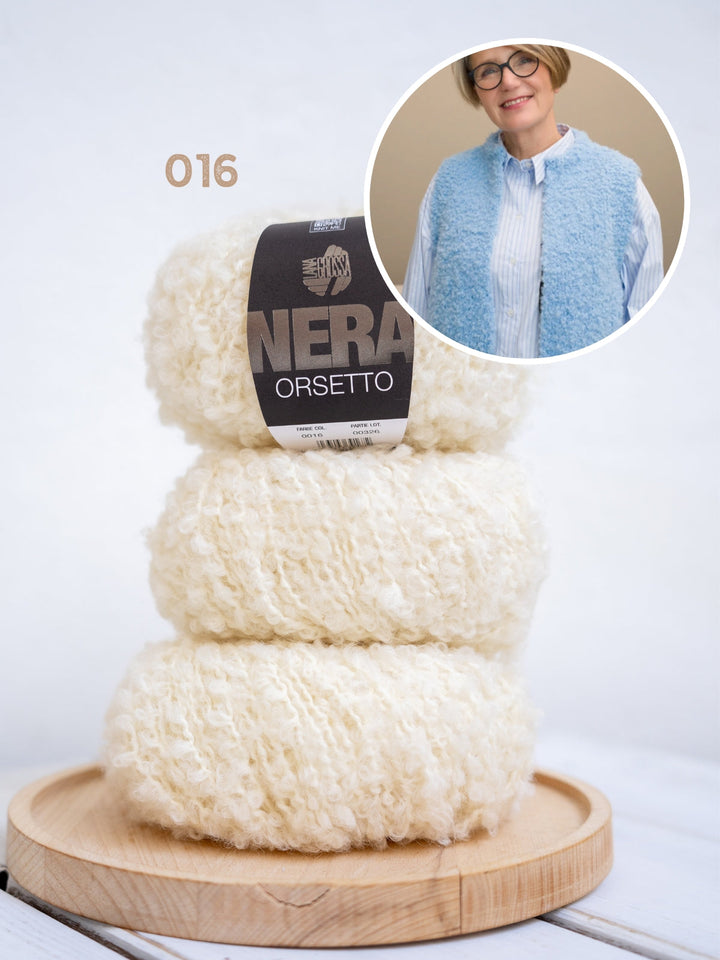 Strickpaket Mae Weste - Orsetto - Tanja Steinbach