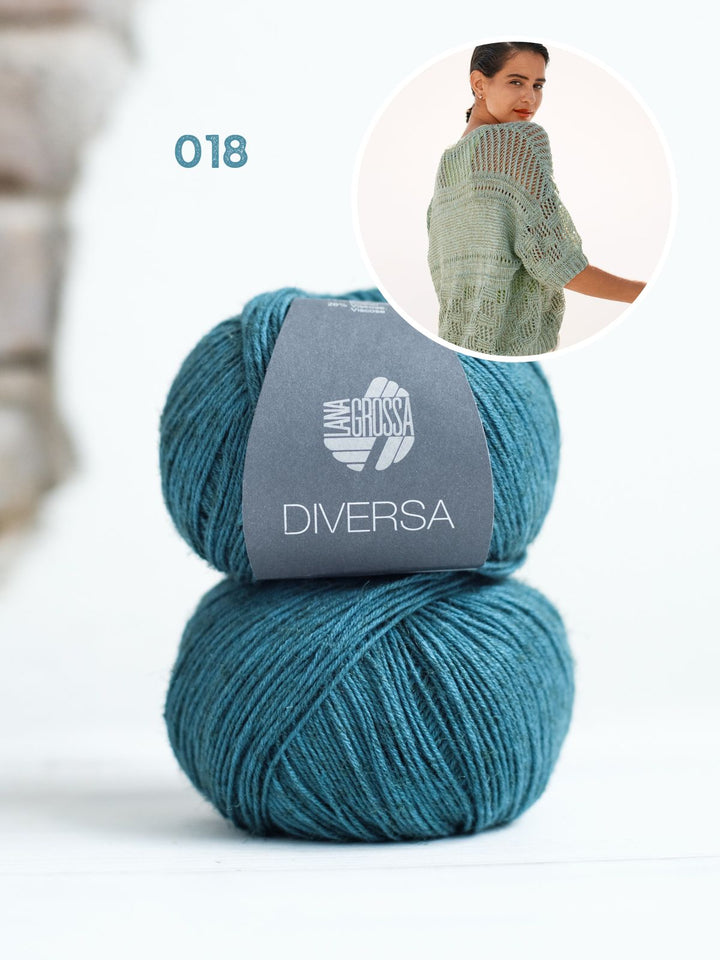 Strickpaket Diversa Jacke im Mustermix