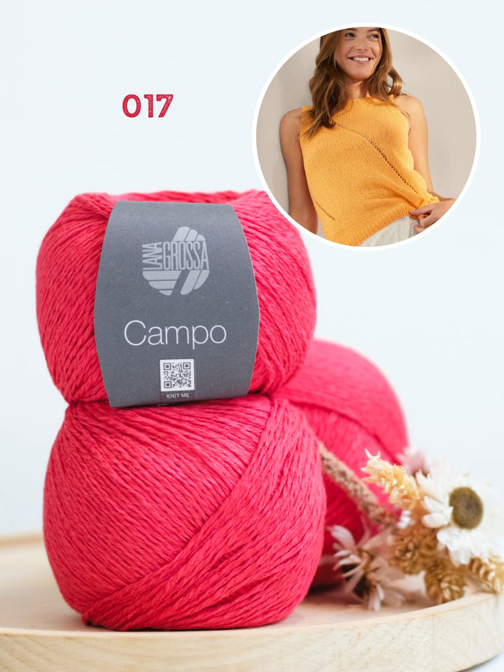 Strickpaket Campo Top mit Ajourstreifen