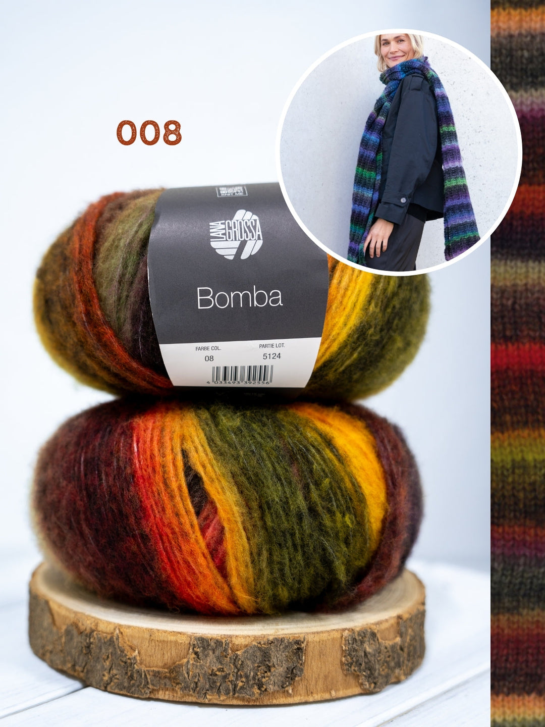 Strickpaket Bomba Schal Falsches Patent