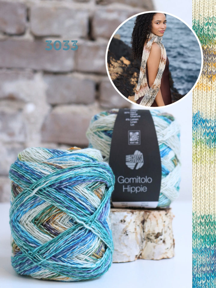 Strickpaket Gomitolo Hippie Ajour-Tuch