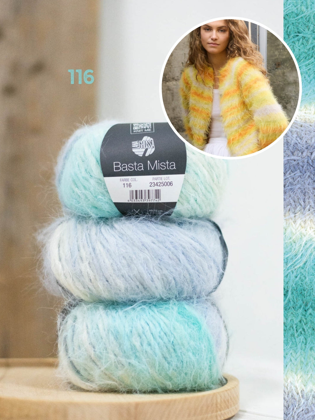 Strickpaket Basta Mista Raglanjacke