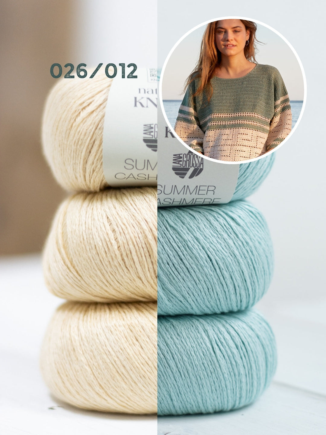 Häkelpaket Summer Cashmere Shirt in Filethäkelei