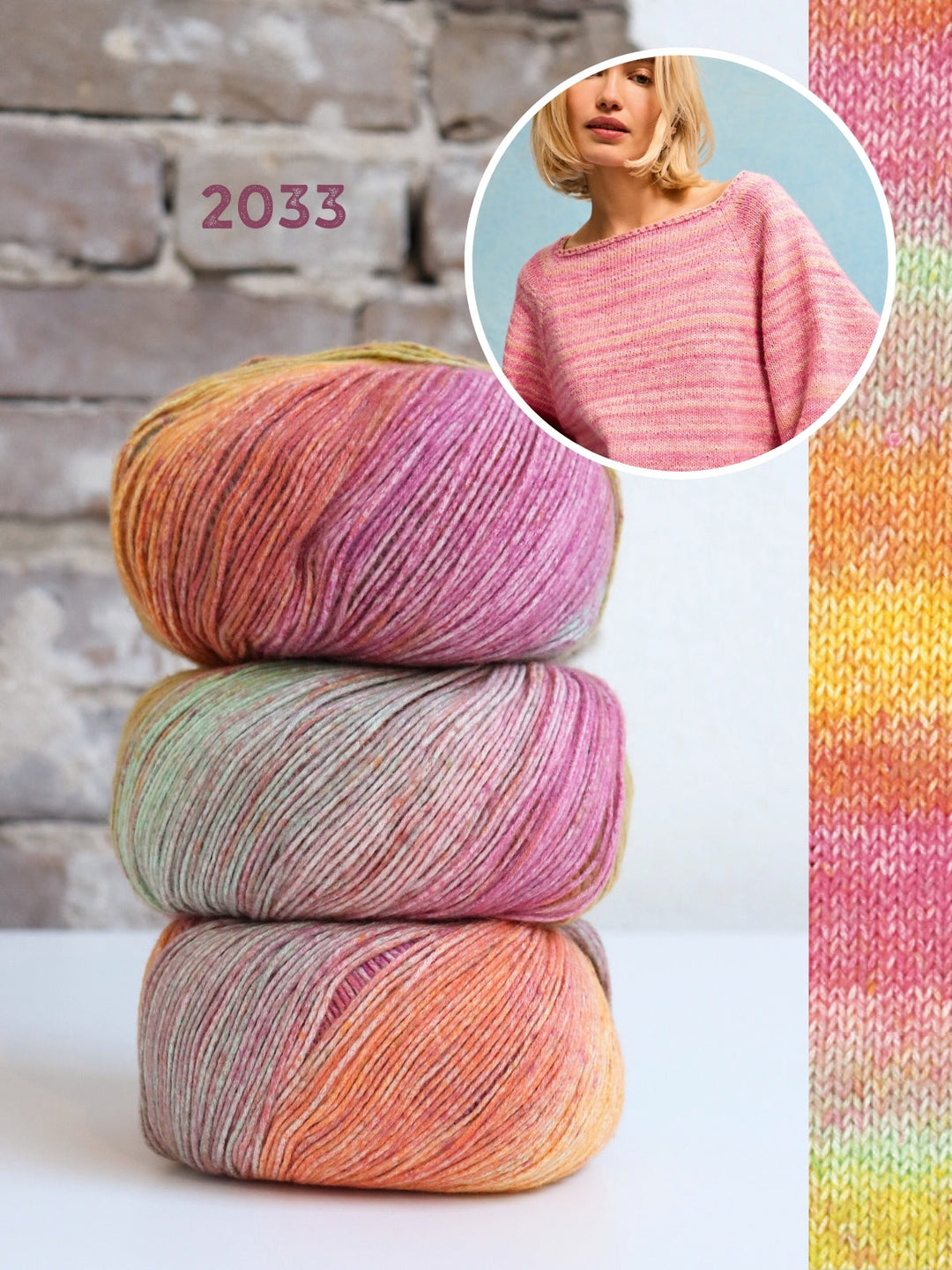 Strickpaket Gomitolo Mambo Pullover - Top-down