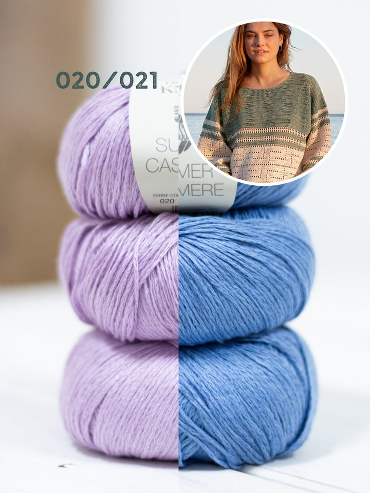 Häkelpaket Summer Cashmere Shirt in Filethäkelei