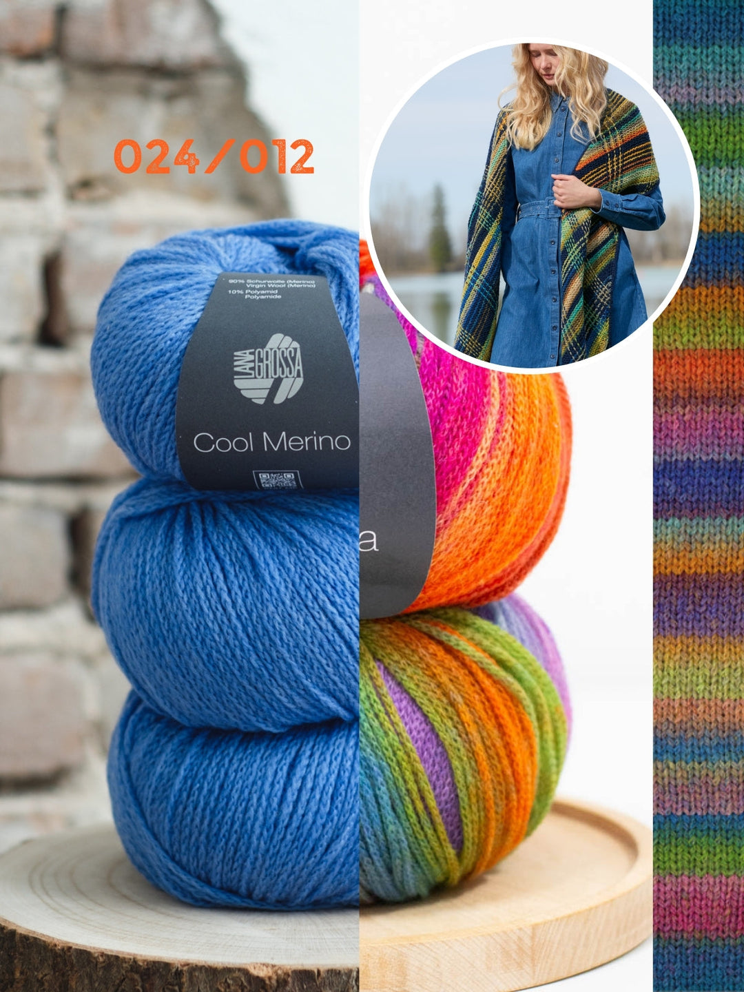 Strickpaket Farfalla Cool Merino Stola