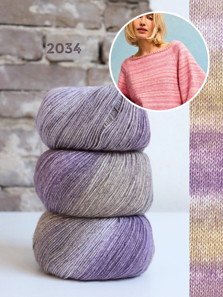 Strickpaket Gomitolo Mambo Pullover - Top-down