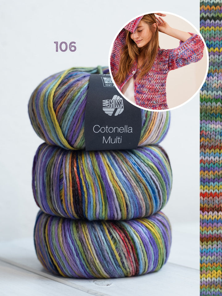Häkelpaket Cotonella Multi Jacke
