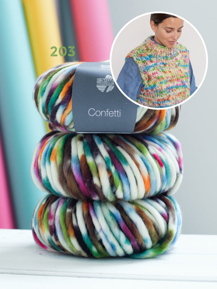 Strickpaket Confetti Pullunder