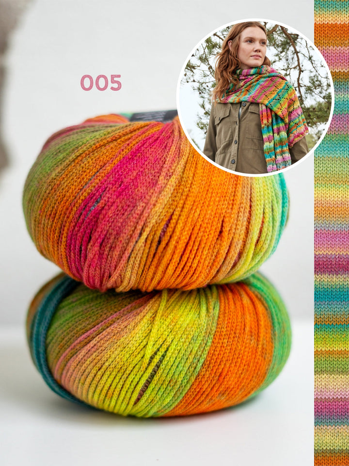 Strickpaket Farfalla Ajour-Schal
