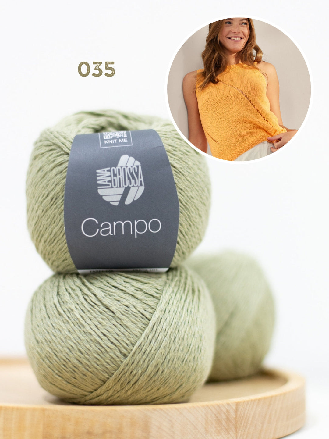 Strickpaket Campo Top mit Ajourstreifen