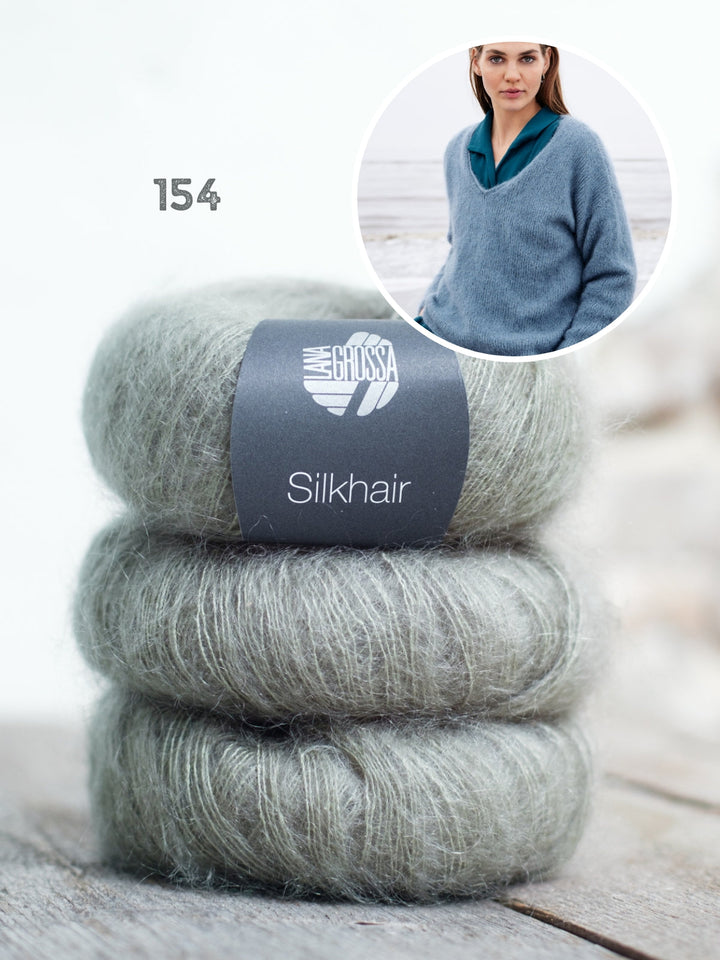 Strickpaket Silkhair Pullover