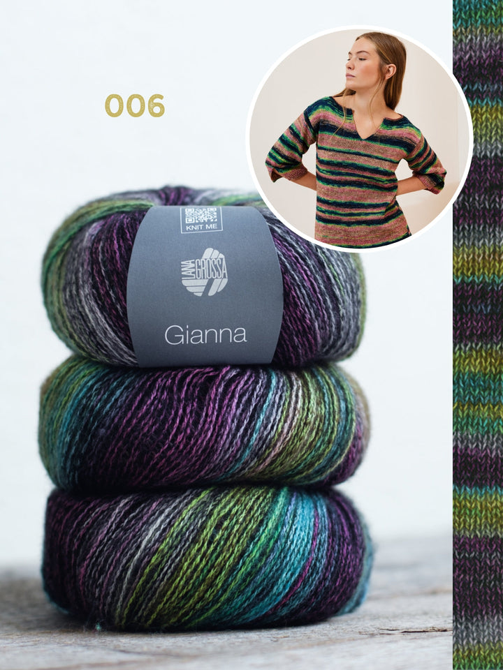 Strickpaket Gianna Longshirt mit Schlitzen