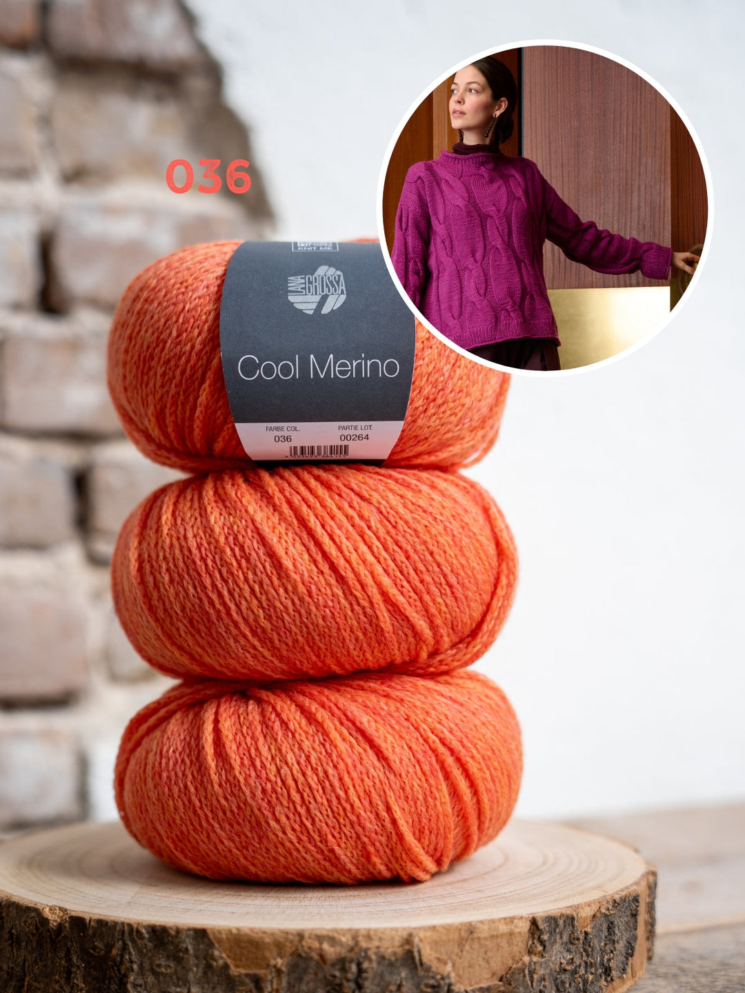 Strickpaket Cool Merino Zopfpullover