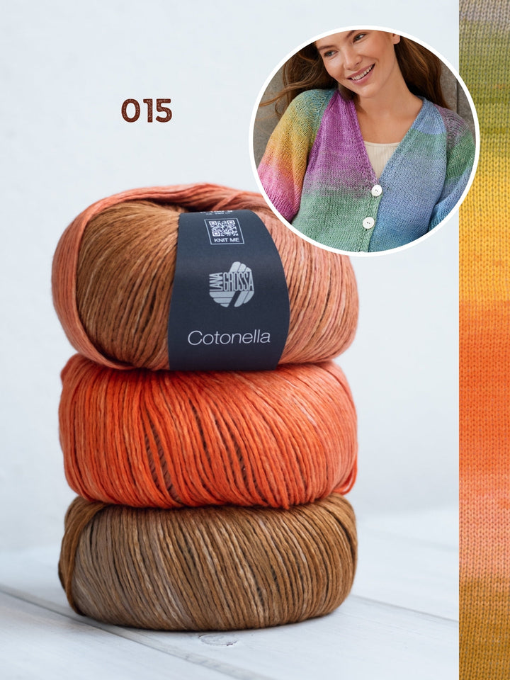 Strickpaket Cotonella Kurze Raglanjacke